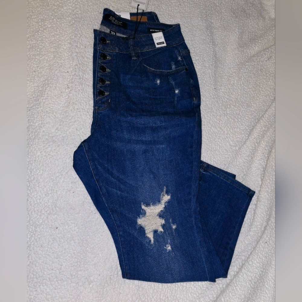 Judy Blue jeans NWT plus size 14w boyfriend high waist distressed